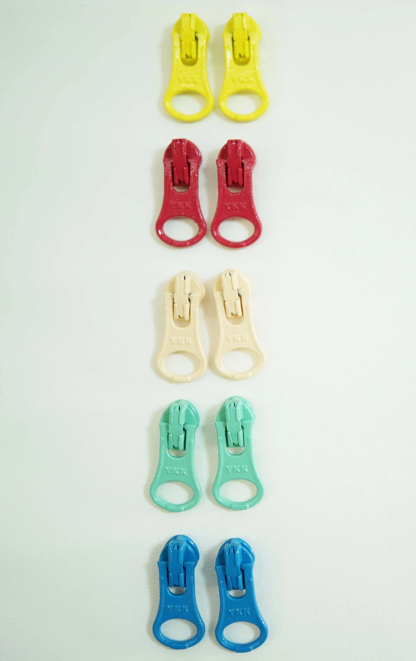 YKK Size 3 Nylon Coil Zipper Pulls 8 PCS