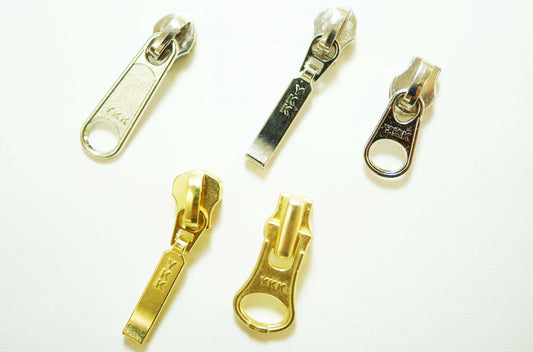 YKK Size 3 Size 5 Metal Zipper Pulls 8 PCS
