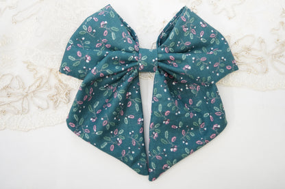 Acorn Fabric Hair Bow