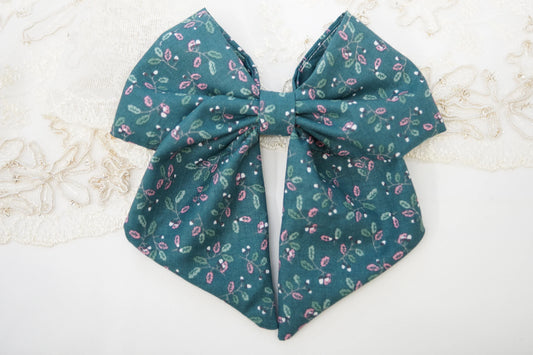 Acorn Fabric Hair Bow