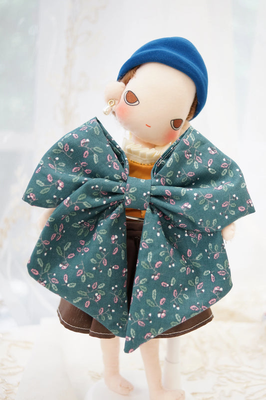 Acorn Fabric Hair Bow