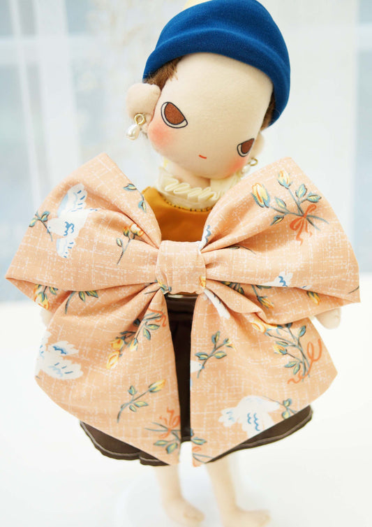Peace Dove Fabric Hair Bow