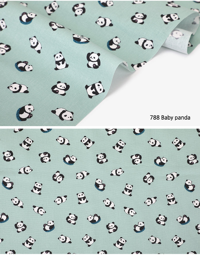 100% Cotton 20C Baby Panda 42" Wide