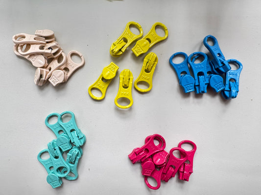 YKK Size 3 Nylon Coil Zipper Pulls 8 PCS