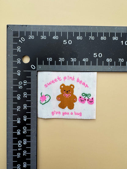Sweet Bear Woven Labels