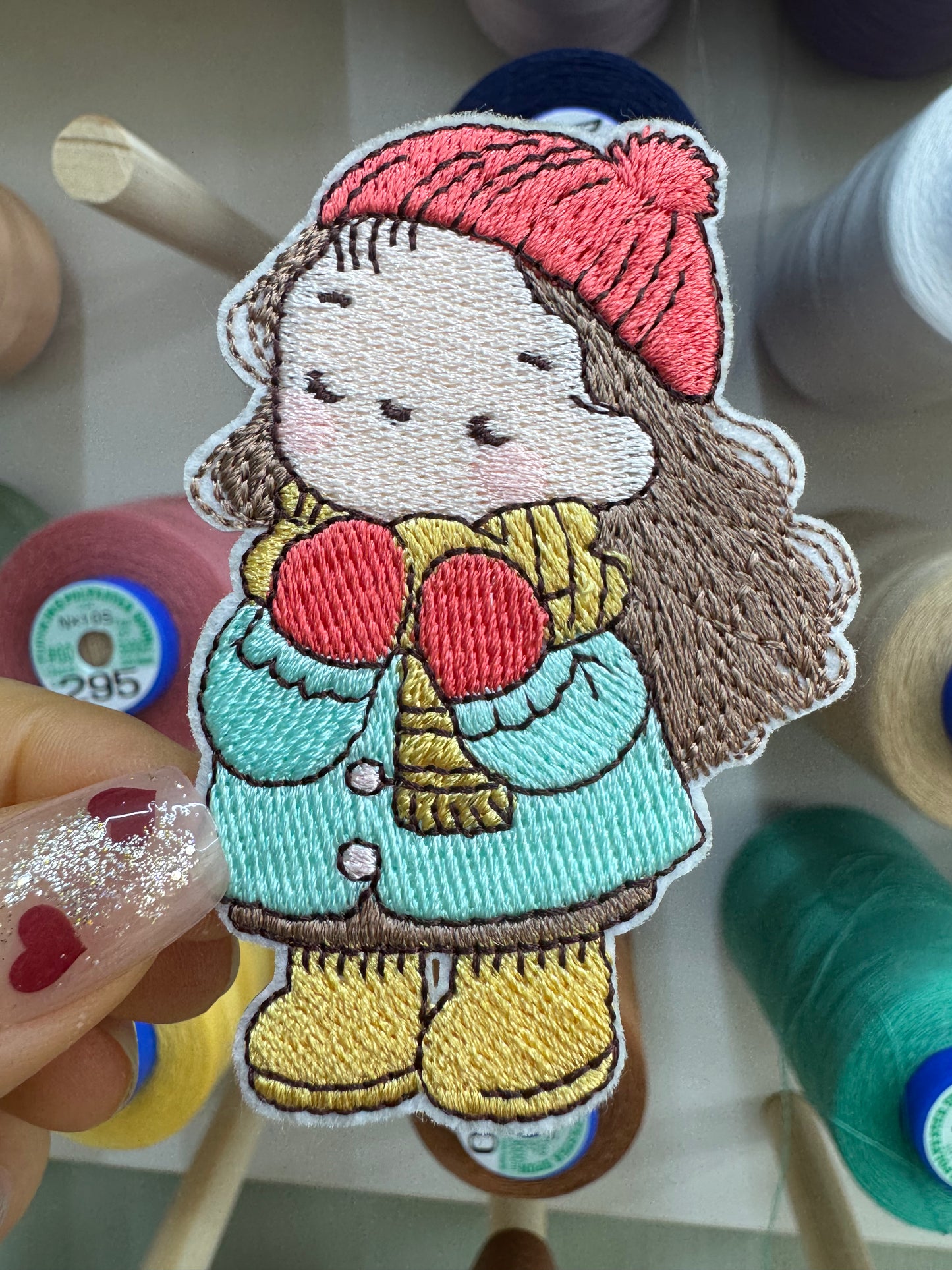 Girl in Winter Patch