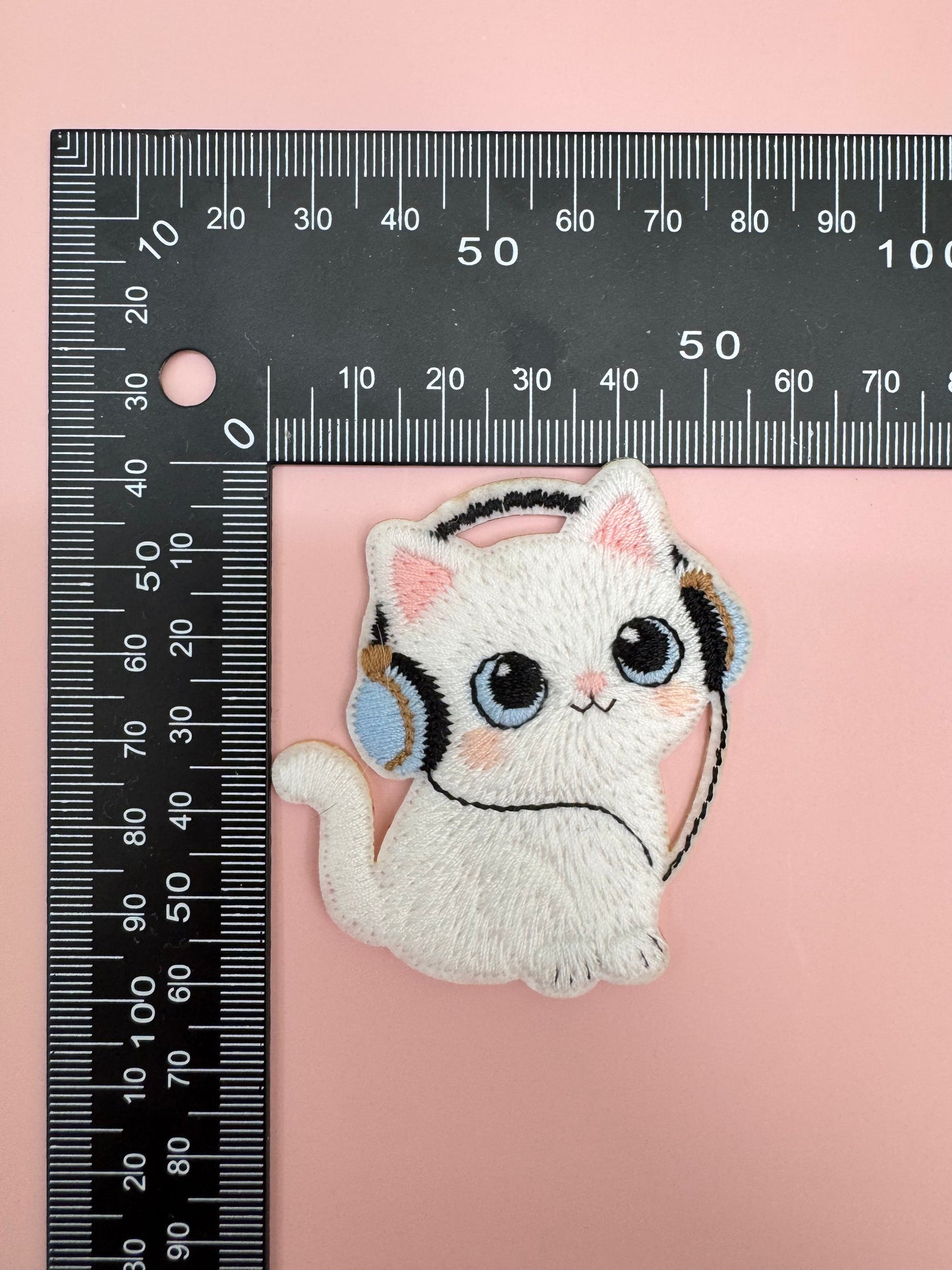 Cat Listening Music Patch