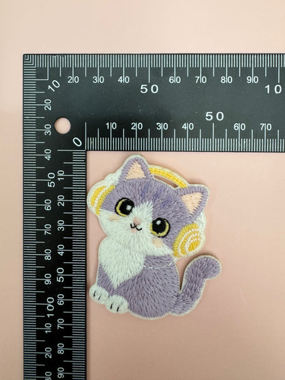 Cat with Headphones Patch