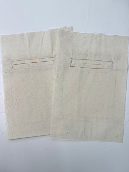 Double Welt Pocket Learning Pattern（2 types)