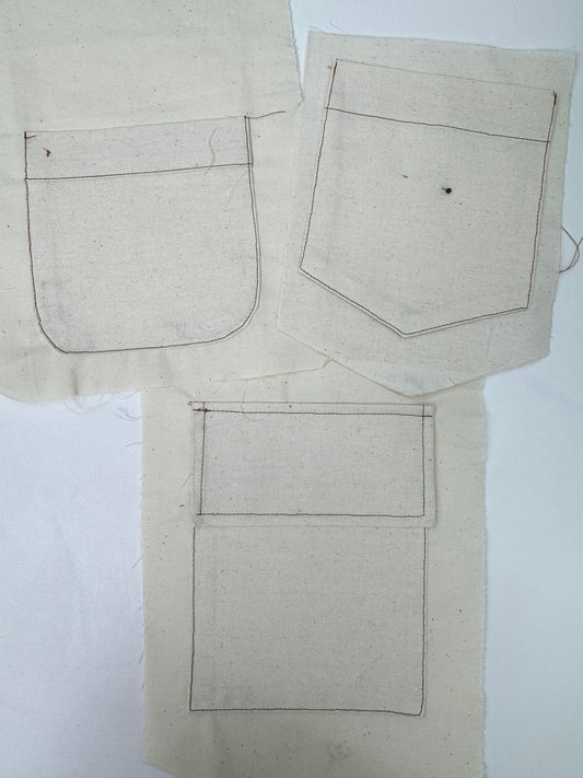 Patch Pockets Learning Pattern (3 types)
