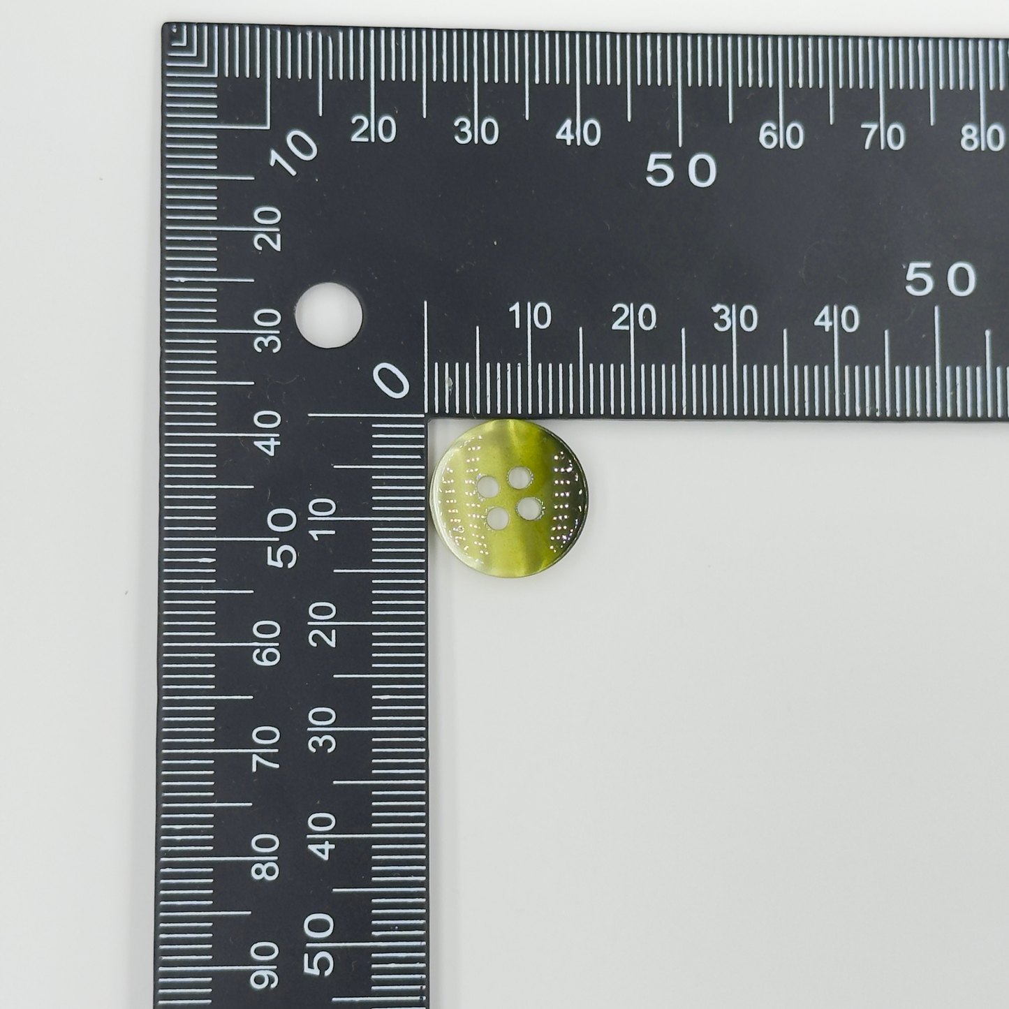 Round Buttons, Amber Blue , 4-Hole,  10PCS