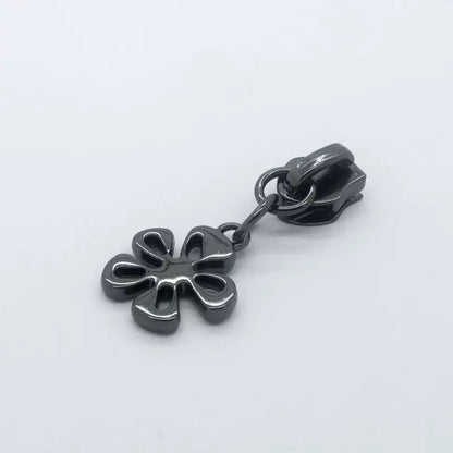 Flower Wheel Zipper Pulls for #5 Nylon Zipper Tape 4PCS