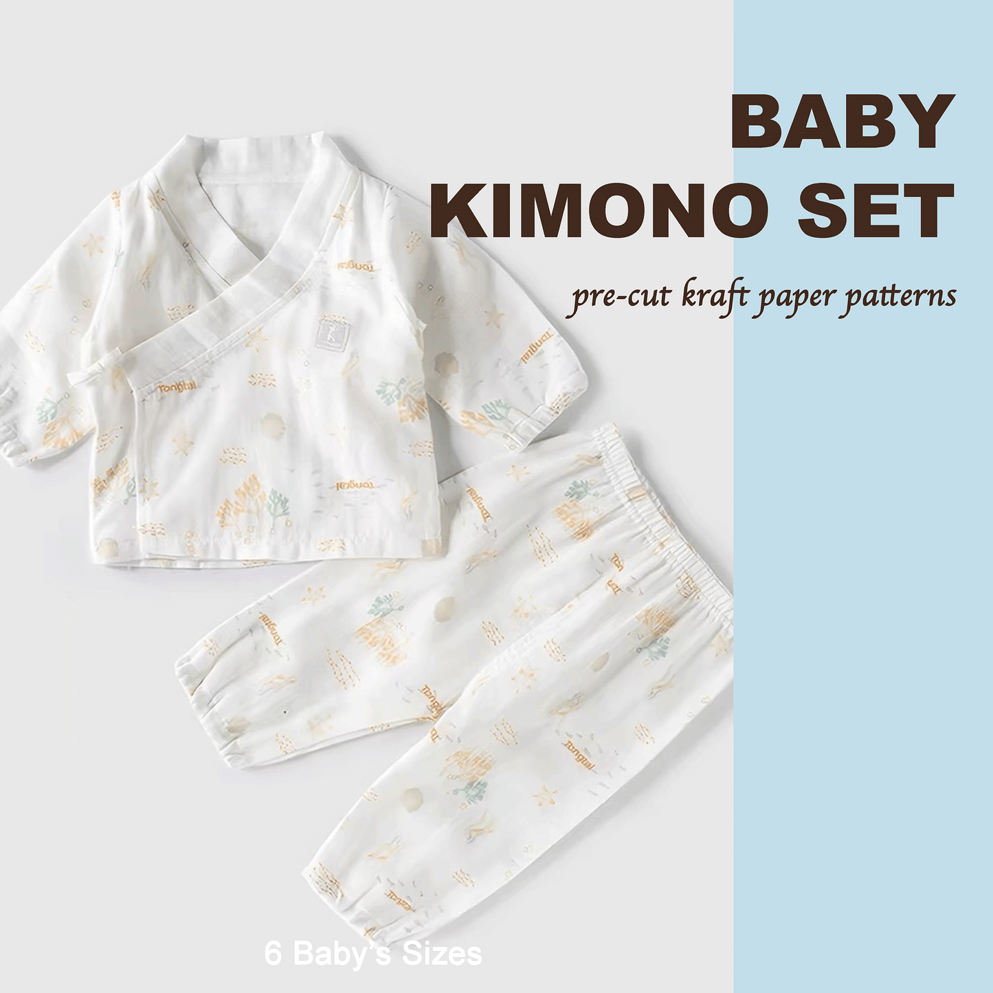Baby 2 Piece Kimono Sewing Pattern