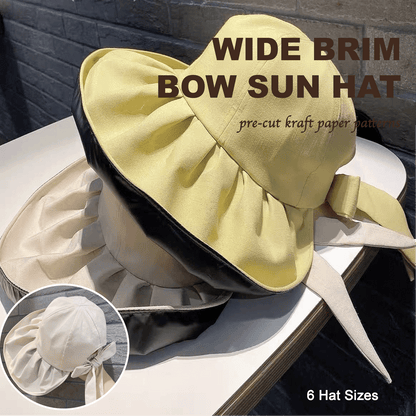 Wide Brim Hat Sun Hat Pre-Cut Kraft Paper Pattern