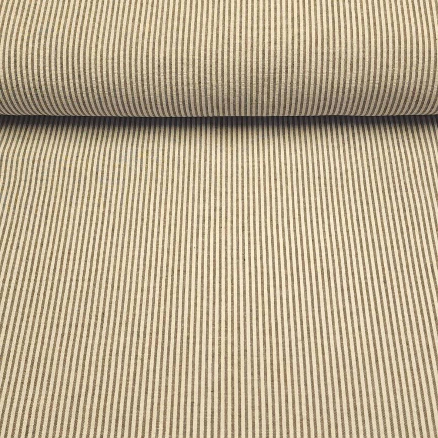 Green Narrow Stripe Fabric 57'' Wide