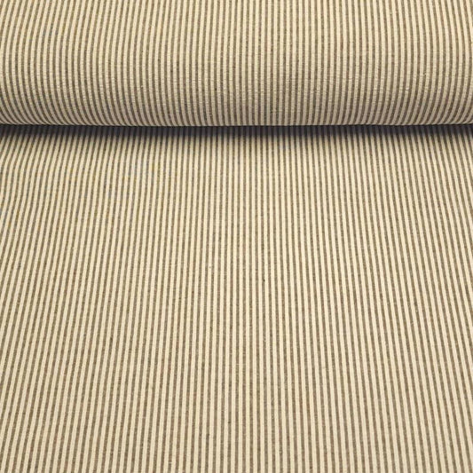 Green Narrow Stripe Fabric 57'' Wide