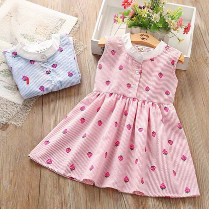 Girls Mock Neck Sleeveless Dress Sewing Pattern
