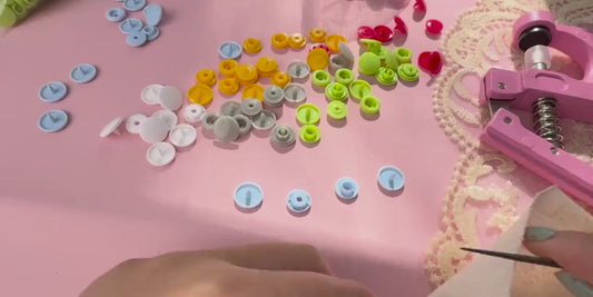 Glossy KAM T5 Plastic Snap Fasteners 20 Sets